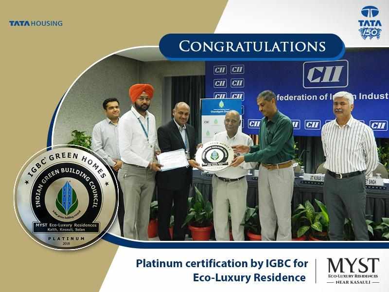 Tata Myst awarded Platinum certification by IGBC for Eco-Luxury Residence Update